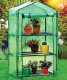 Miniszklarnia balkonowa ogrodowa z pólkami 69x49x25cm Zielona na warzywa 2