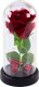 Wieczna Róża w Kopule z Oświetleniem LED Czerwona 21x11cm 2
