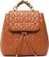 Guess, Elenia, Polyurethane, Textile Backpack, Cognac, For Women For Women 1