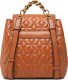 Guess, Elenia, Polyurethane, Textile Backpack, Cognac, For Women For Women 3