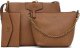 Guess, Brenton, Ecological leather, Textile Bag, Rigid structure, Caramel, 6432, For Women, 22 x 18 x 9 cm For Women 1