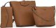 Guess, Brenton, Ecological leather, Textile Bag, Rigid structure, Caramel, 6432, For Women, 22 x 18 x 9 cm For Women 3