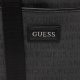 Guess, Dan, Flat Top Zip, Textile Crossbody Bag, Grey, 19 x 23 x 2.5 cm, For Men For Men 2