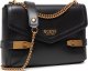 Guess, Zadie, Convertible Xbody Flap, Textile Crossbody Bag, Black, HWVB84 15210, 23/26 x 15 x 5.5 cm, For Women For Women 1