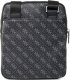 Guess, Dan, Flat Top Zip, Textile Crossbody Bag, Black, For Men For Men 1