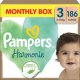 Pampers Harmonie Pieluszki, rozmiar 3, 6-10 kg, 186 szt. 1