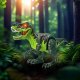 Dinozaur Sterowany Pilotem Dla Dzieci T-Rex Rc Chodzi Ryczy Tańczy Led 6