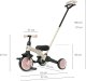 Qplay Rowerek Trójkołowy Stager 3w1 Pink (6279) 10