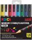 Uni Mitsubishi Pencil Markery plakatowe PC-5M 16 kolorów POSCA UNI 6