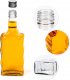 Butelka Na Bimber Nalewkę Wino Alkohol Warta Fala 500ml 0,5l   Zakrętka 1