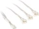 Kolink 1-2 PWM Kabel rozdzielacza wentylatora - 35cm, pleciony, biały 1