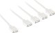 Kolink ARGB 1-4 Splitterkabel - 30cm, weiß 1