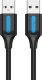 Kabel USB Vention USB-A - USB-A 1.5 m Czarny (COJBG) 1