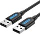 Kabel USB Vention USB-A - USB-A 1.5 m Czarny (COJBG) 2