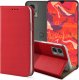 ETUI Z KLAPKĄ DO MOTOROLA EDGE 30 LITE / 30 NEO CZERWONE ZAMYKANE KABURA 1