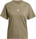 Koszulka damska adidas Essentials Small Logo Cotton khaki JI6074 M 2