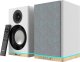 GŁOŚNIKI PÓŁKOWE BS-60WH LED BIAŁE (BLUETOOTH, 2x90W, RCA, USB, OPTYCZNE, BASS-REFLEX, PILOT) 1
