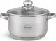 GARNEK Stalowy GRUBE 7x DNO z POKRYWKĄ 4,5L 22cm INDUKCJA Gaz 3006 1