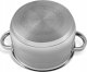 GARNEK Stalowy GRUBE 7x DNO z POKRYWKĄ 4,5L 22cm INDUKCJA Gaz 3006 3