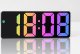 BUDZIK Zegar Z Alarmem Cyfrowy LUSTRO LED RGB Termometr Elektroniczny 4110 1