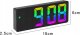 BUDZIK Zegar Z Alarmem Cyfrowy LUSTRO LED RGB Termometr Elektroniczny 4110 4