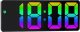 BUDZIK Zegar Z Alarmem Cyfrowy LUSTRO LED RGB Termometr Elektroniczny 4110 5