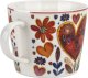 Filiżanka porcelanowa 220 ml + spodek Kolorowe Serca 4 7