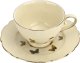 Filiżanka porcelanowa 260 ml + spodek Motylki 1