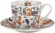 Filiżanka porcelanowa 230 ml + spodek Leniwe Koty 1