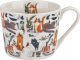 Filiżanka porcelanowa 230 ml + spodek Leniwe Koty 2