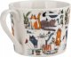 Filiżanka porcelanowa 230 ml + spodek Leniwe Koty 5