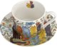 Filiżanka porcelanowa 230 ml + spodek Koty Ogrodowe 1