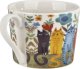 Filiżanka porcelanowa 230 ml + spodek Koty Ogrodowe 6