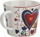 Filiżanka porcelanowa 220 ml + spodek Kolorowe Serca 2 6