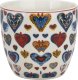 Kubek porcelanowy 460 ml Kolorowe Serca 3 4