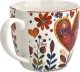 Kubek porcelanowy 460 ml Kolorowe Serca 4 4