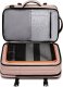 Plecak wodoodporny Bange na laptopa 15.6" miejski podróżny 47x31x15-25 cm do pracy samolotu męski damski z portem USB Różowy 5