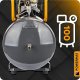 Sprężarka Powermat KOMPRESOR OLEJOWY 100L 8 BAR SPRĘŻARKA 230V 530l/min 4,7KM 4