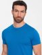 Męski klasyczny bawełniany T-shirt BASIC - niebieski V12 OM-TSBS-0146 4XL 2