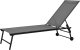 LEŻAK OGRODOWY WYPOCZYNKOWY 185X57X31CM SZARY 1
