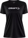Damska koszulka Craft CORE UNIFY LOGO TEE W czarny rozmiar S 1