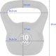 Kettlebell Funfit 4407 bitumiczny 10 kg 1