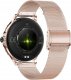Smartwatch Damski Veltori VT320-1 Złota Bransoleta + Różowy Pasek Silikonowy 5