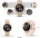 Smartwatch Damski Veltori VT310-1 Złota Bransoleta + Różowy Pasek Silikonowy 6