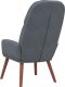 vidaXL Fotel, ciemnoszary, obity aksamitem 5