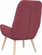 vidaXL Fotel, winna czerwień, obity tkaniną 5