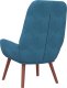 vidaXL Fotel, niebieski, obity aksamitem 5