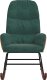 vidaXL Fotel bujany, ciemnozielony, tapicerowany aksamitem 3