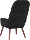 vidaXL Fotel, czarny, obity aksamitem 5