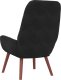 vidaXL Fotel, czarny, obity aksamitem 5